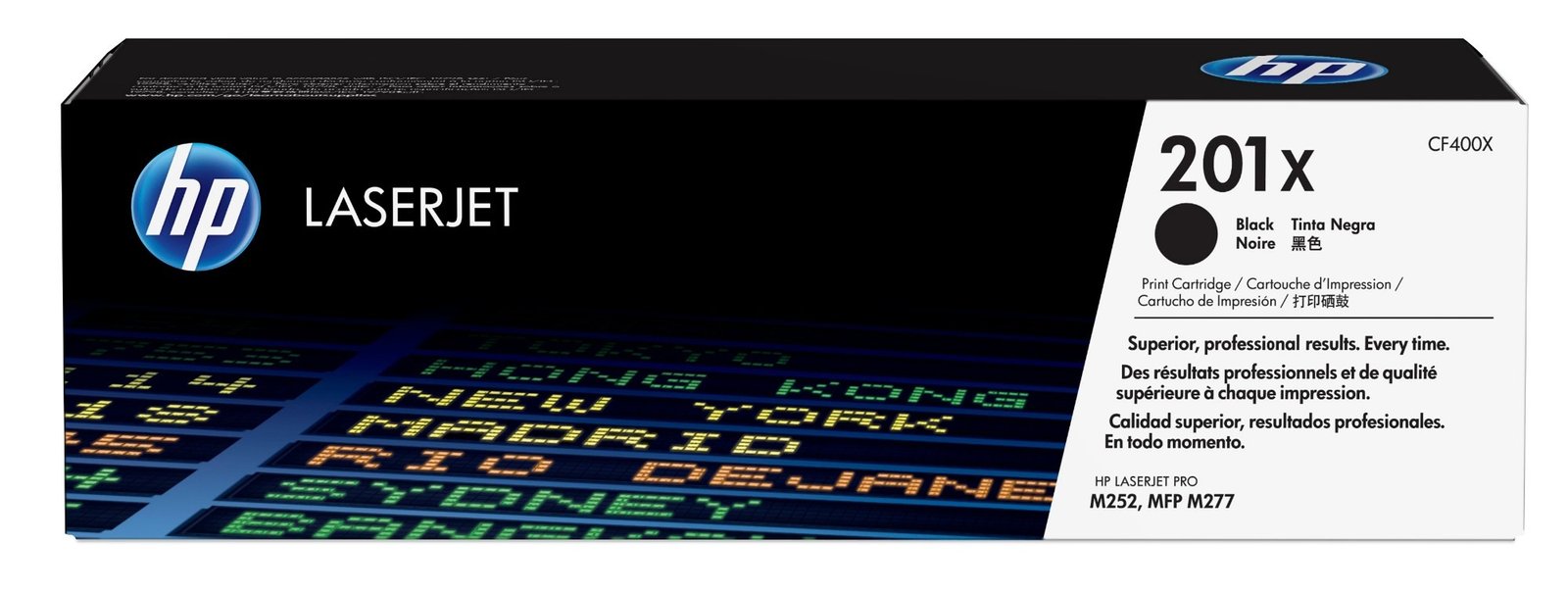 HP 201X - High Yield - black - original - LaserJet - toner cartridge (CF400X)