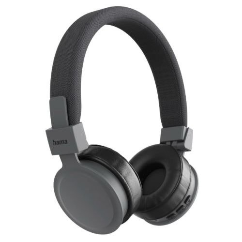 Hama (Freedom Lit III) Bluetooth Headset w/ Mic, 3.5mm Jack/USB-C, Foldable, Up to 15hrs Battery, Black