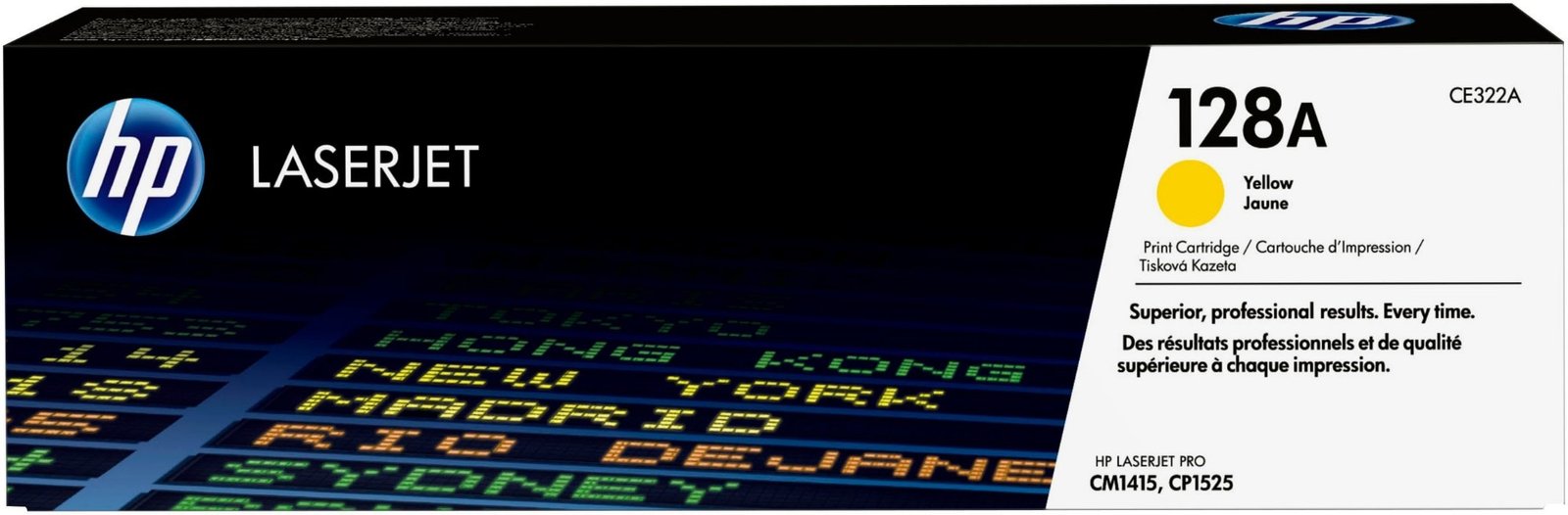 HP 128A - yellow - original - LaserJet - toner cartridge (CE322A)