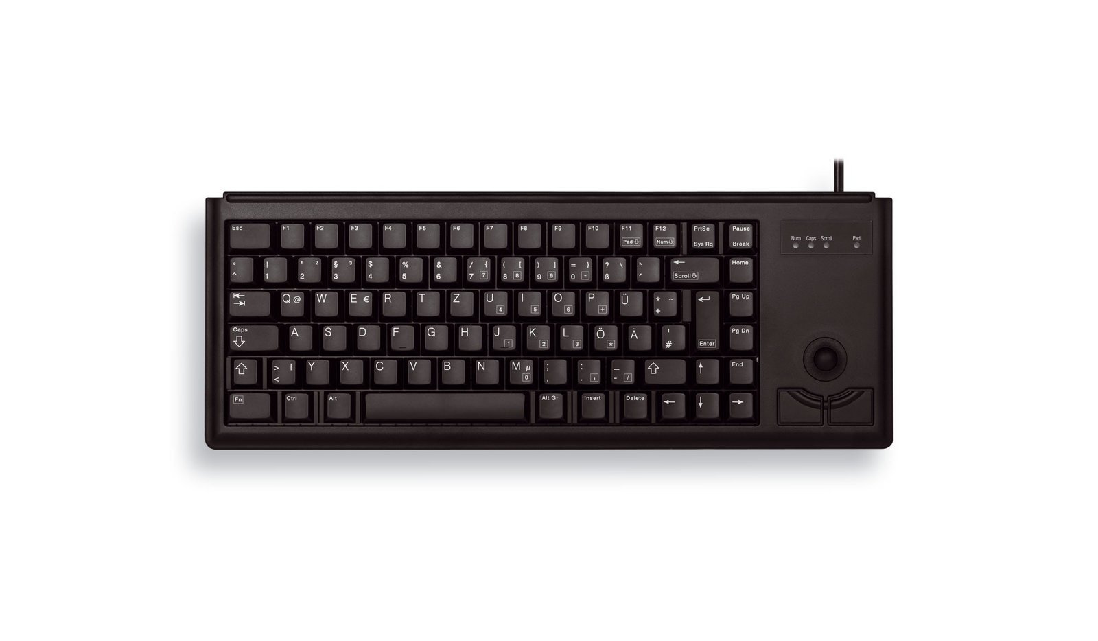 CHERRY G84-4400 Compact Keyboard - keyboard - UK - black
