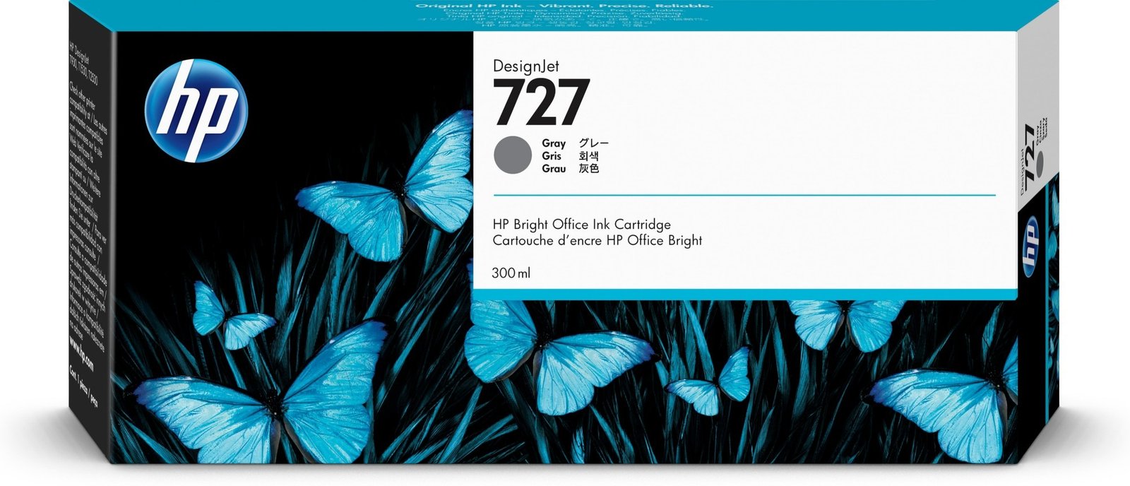 HP 727 - high capacity - grey - original - DesignJet - ink cartridge