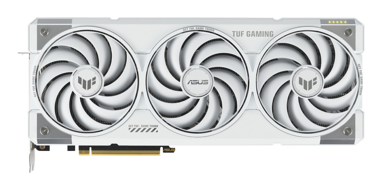 Asus TUF GAMING RTX5070 Ti OC White, PCIe5, 16GB DDR7, 2 HDMI, 3 DP, 2610MHz Clock, RGB Lighting, Overclocked
