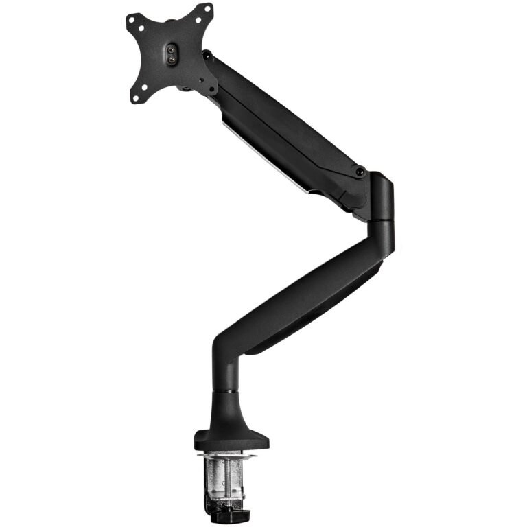 STARTECH.COM Desk Mount Monitor Arm, Heavy Duty Ergonomic VESA Monitor Arm, Single Display up to 9kg