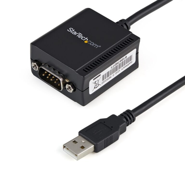 STARTECH.COM 1 Port FTDI USB to Serial RS232 Adapter Cable with COM Retention