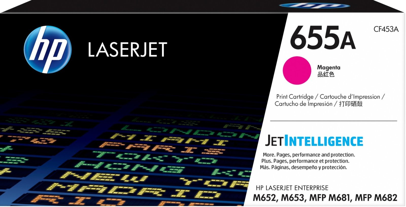 HP 655A - magenta - original - LaserJet - toner cartridge (CF453A)