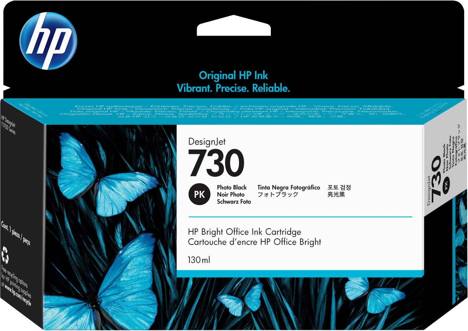 HP 730 - photo black - original - DesignJet - ink cartridge