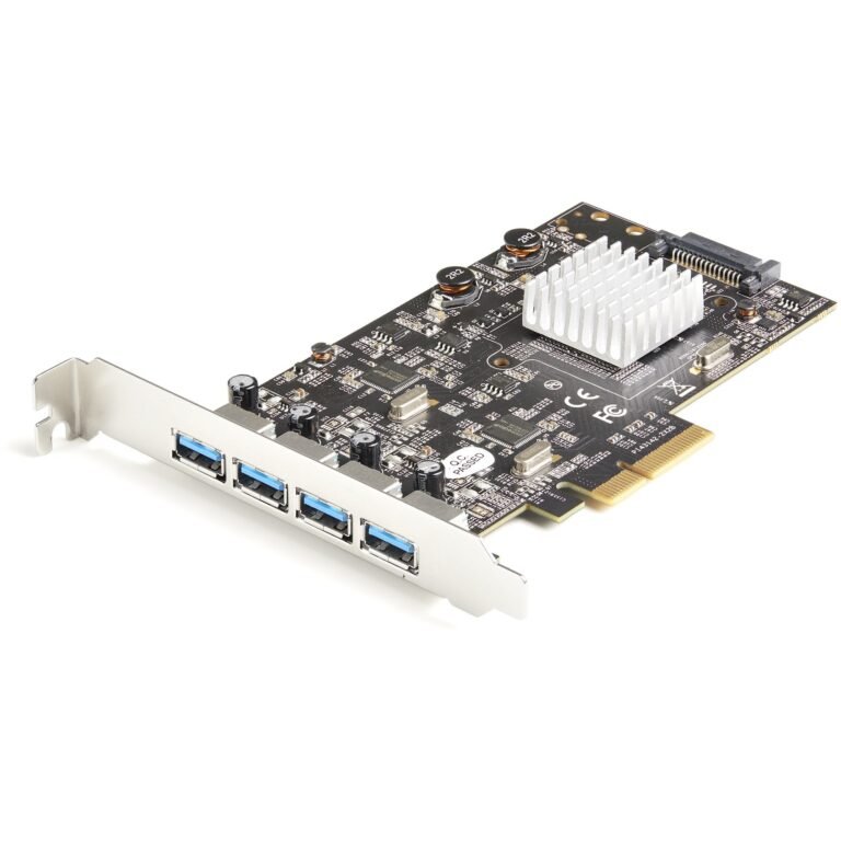 STARTECH.COM 4-Port USB PCIe Card - 10Gbps USB 3.1/3.2 Gen 2 Type-A PCI Express Expansion Card