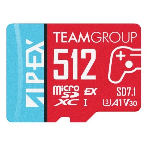 Team 512GB Apex SD7.1 MicroSDXC Express Card, Nintendo Switch 2 Ready, 800MB/s