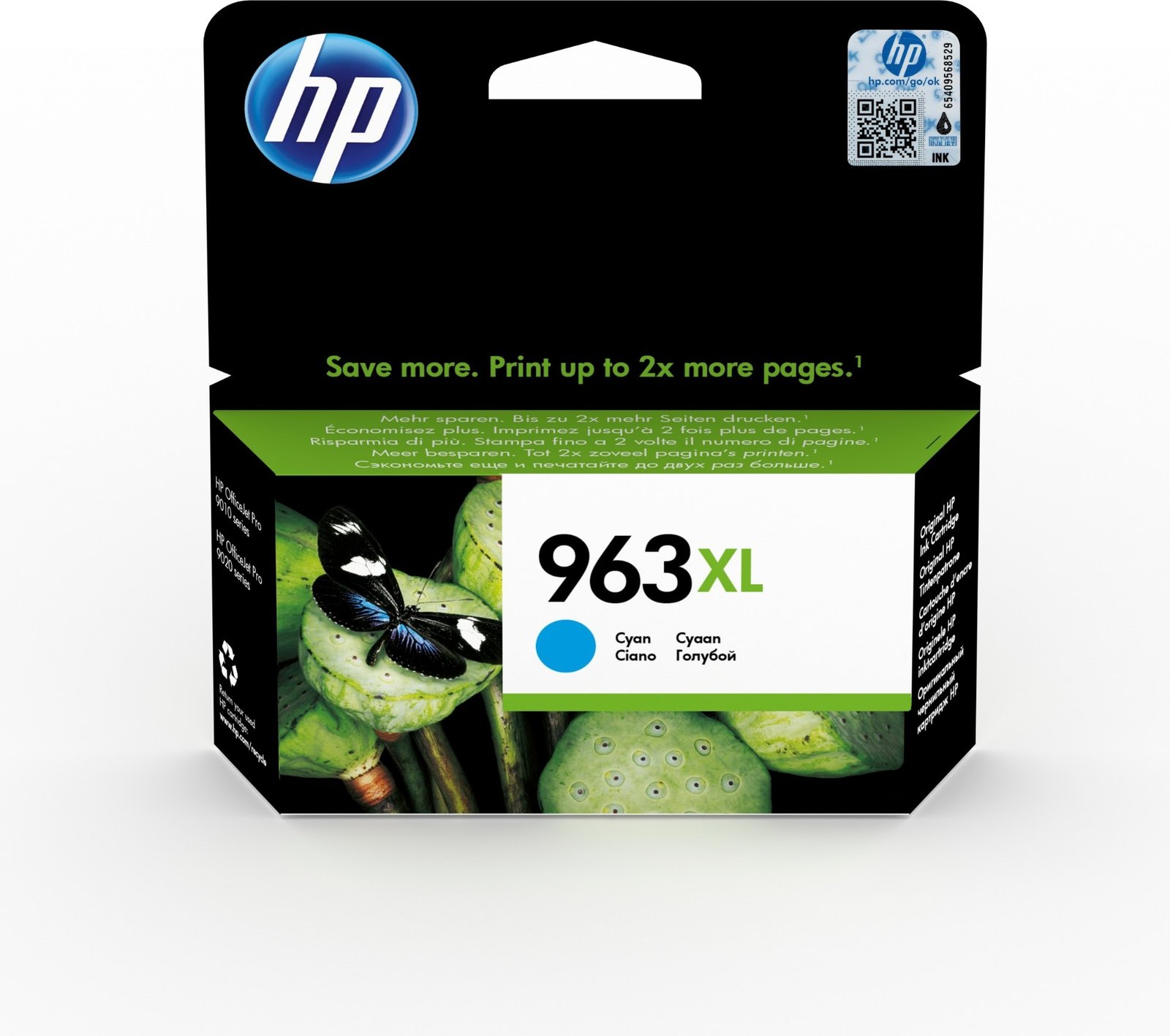HP 963XL - High Yield - cyan - original - ink cartridge