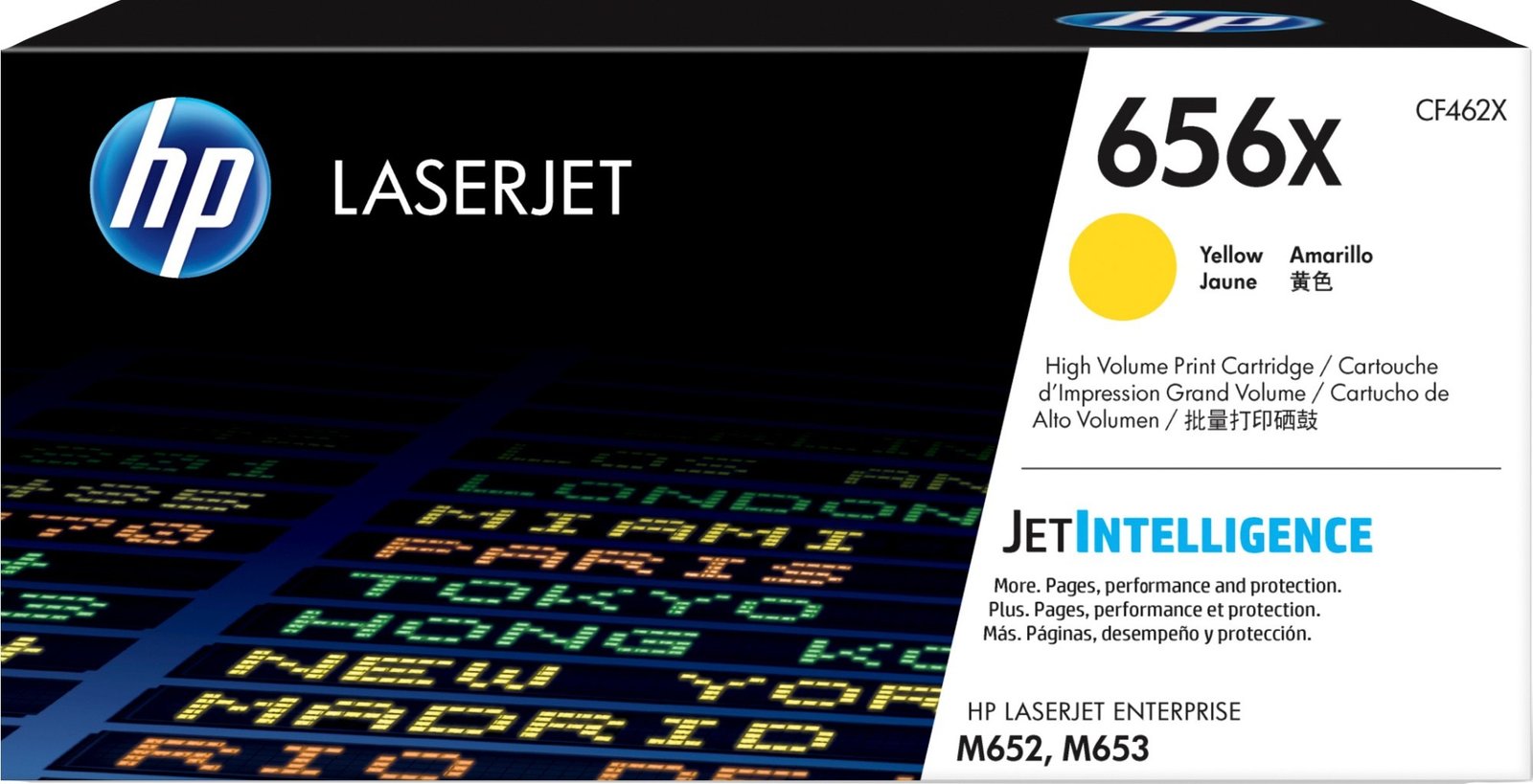 HP 656X - High Yield - yellow - original - LaserJet - toner cartridge (CF462X)