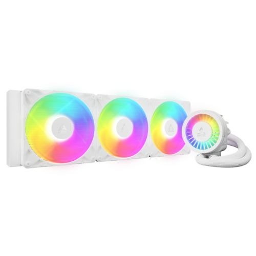 Arctic Liquid Freezer III Pro A-RGB 420mm Liquid CPU Cooler, P14 Pro PWM Fans & PWM Controlled Pump, White