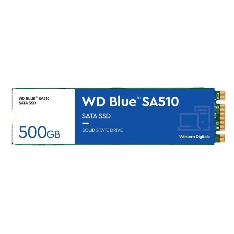 WD 500GB Blue SA510 G3 M.2 SATA SSD, M.2 2280, SATA3, R/W 560/510 MB/s, 90K/82K IOPS