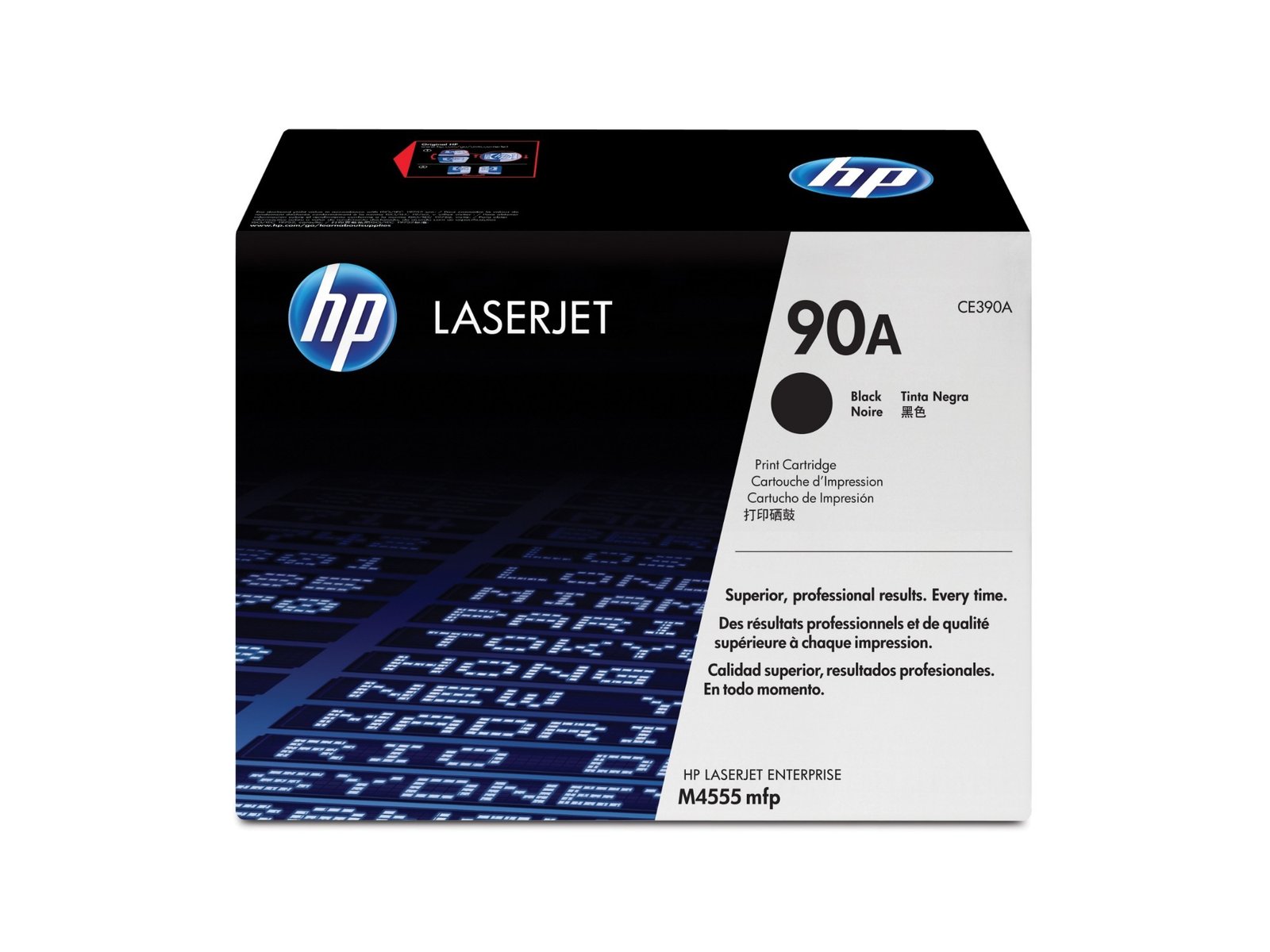 HP 90A - black - original - LaserJet - toner cartridge (CE390A)
