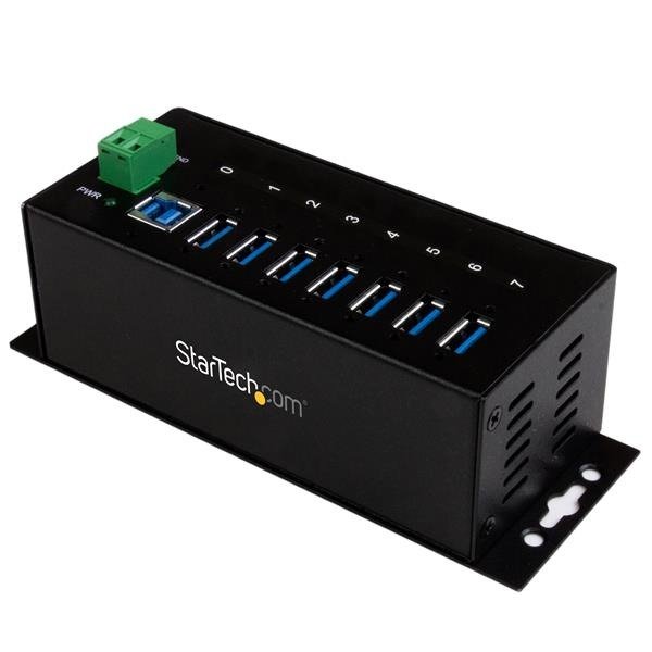 STARTECH.COM 7 Port Industrial USB 3.0 Hub - with ESD Protection - Mountable - USB 3 Hub