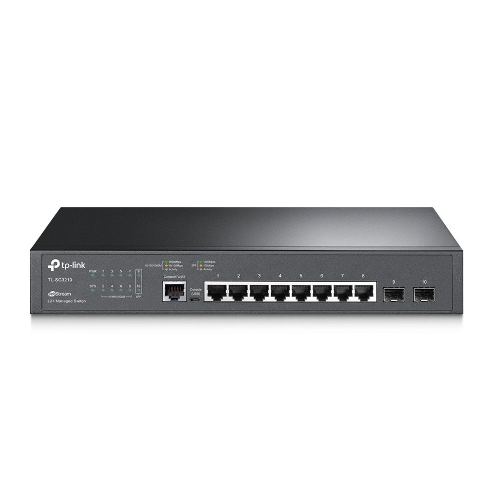 TP-LINK JetStream TL-SG3210 8 Ports Manageable Ethernet Switch - 2 Layer Supported - Twisted Pair