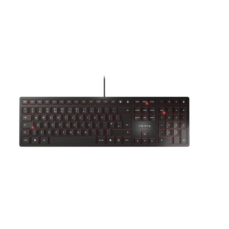 CHERRY KC 6000 SLIM - keyboard - UK - black