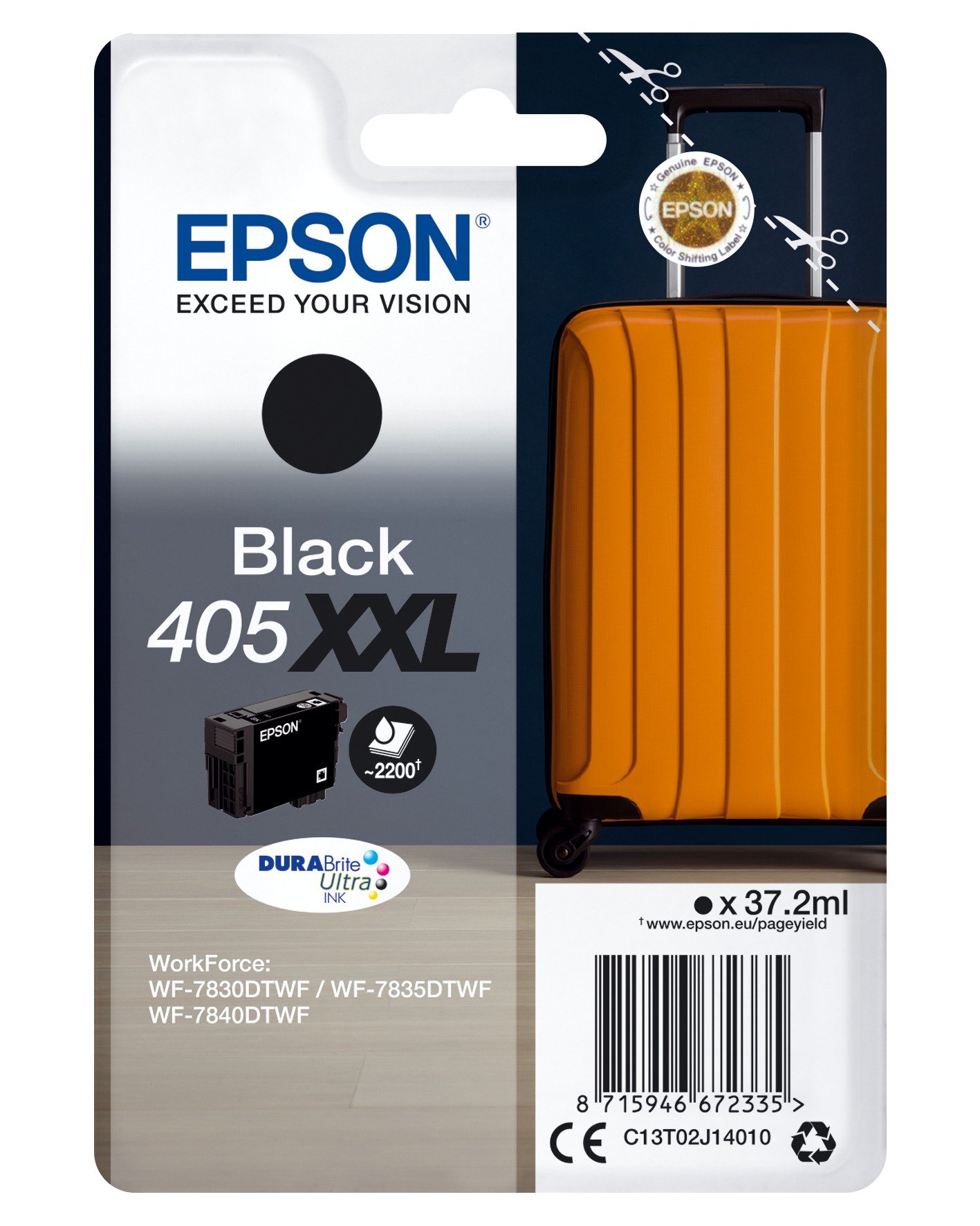 EPSON 405XXL DURABRITE BLACKINKJET SUITCASE