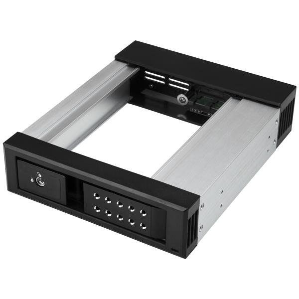 STARTECH.COM 5.25 to 3.5 Hard Drive Hot Swap Bay - Aluminum - Trayless - Vented - Front Mount