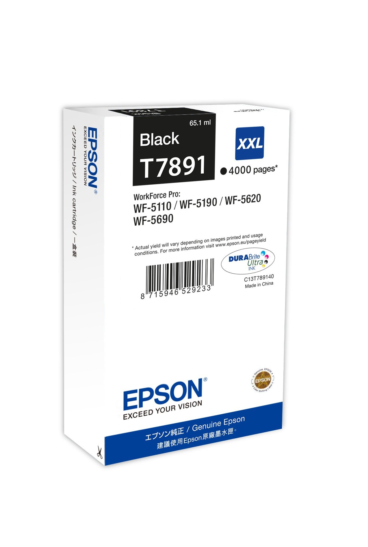 EPSON T7891 - XXL size - black - original - print cartridge
