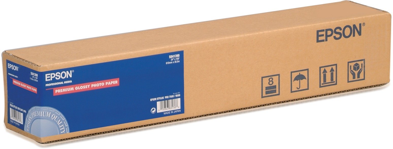 EPSON Premium Glossy Photo Paper - photo paper - glossy - 1 roll(s) - Roll (61 cm x 30.5 m)