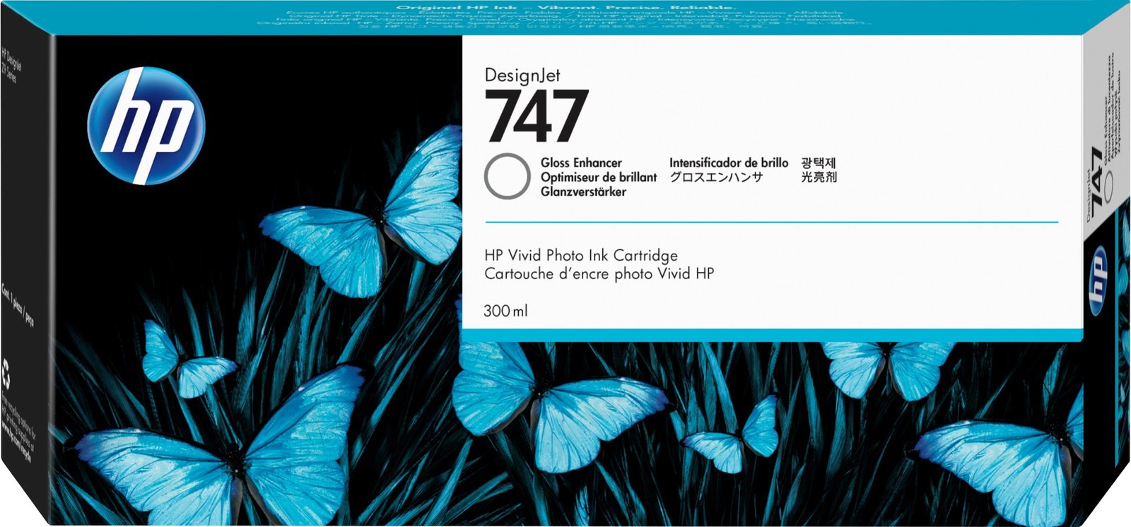 HP 747 - gloss enhancer - original - DesignJet - ink cartridge