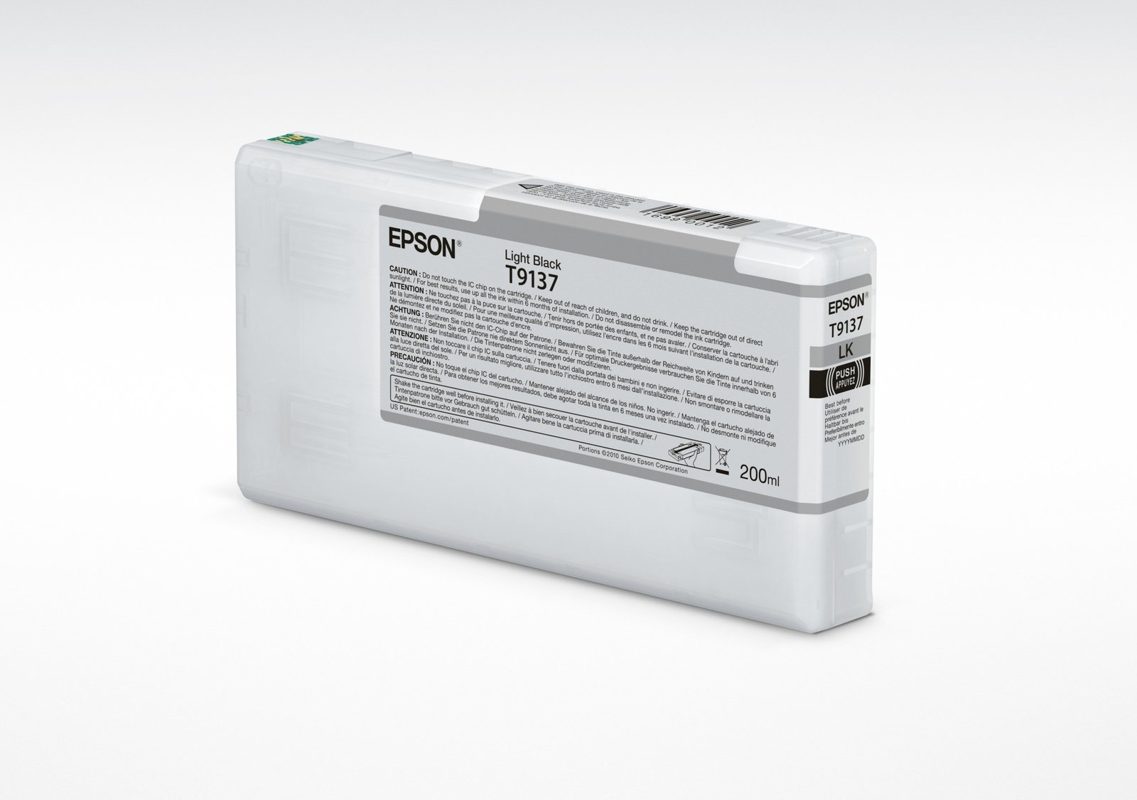 EPSON T9137 - light black - original - ink cartridge