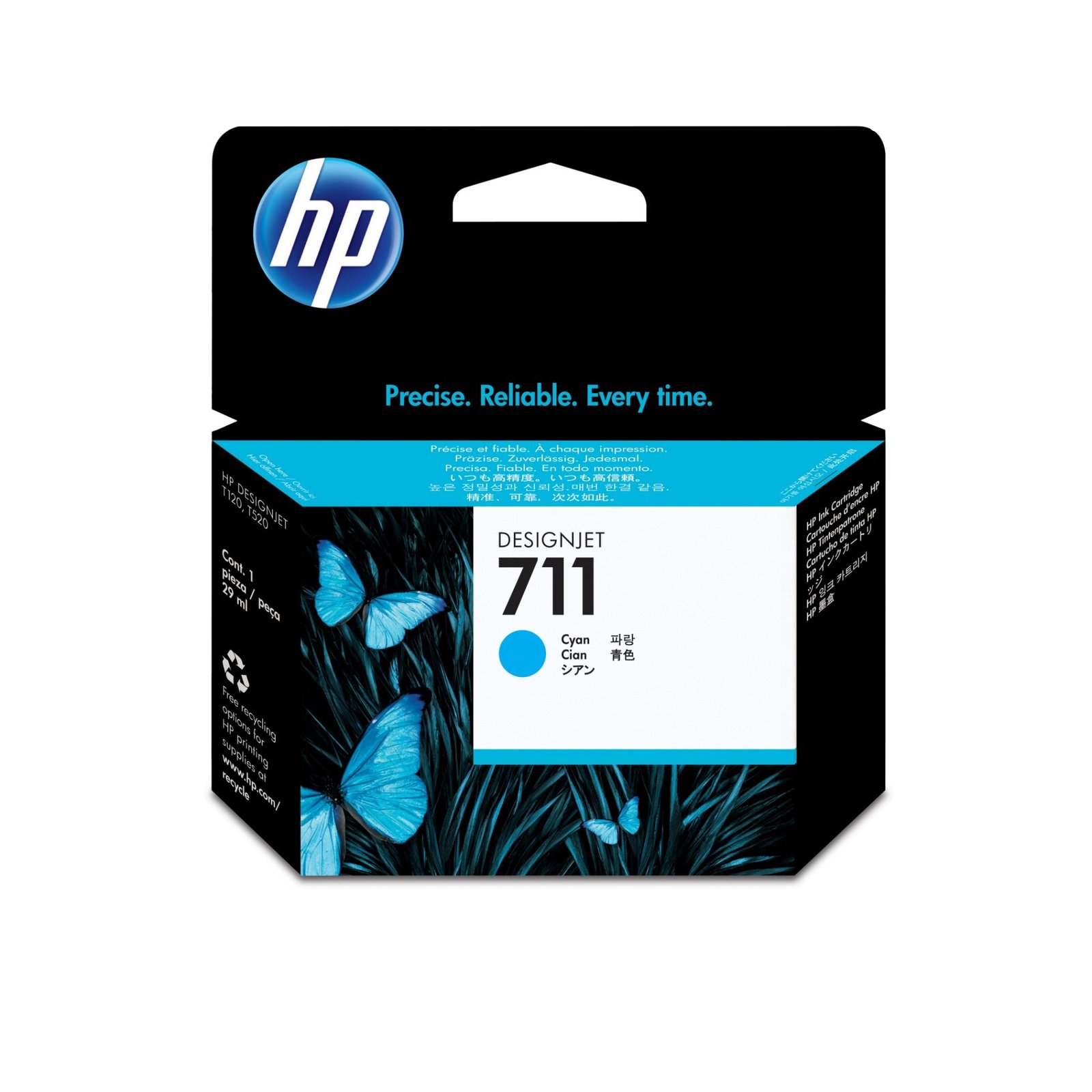 HP 711 - cyan - original - DesignJet - ink cartridge