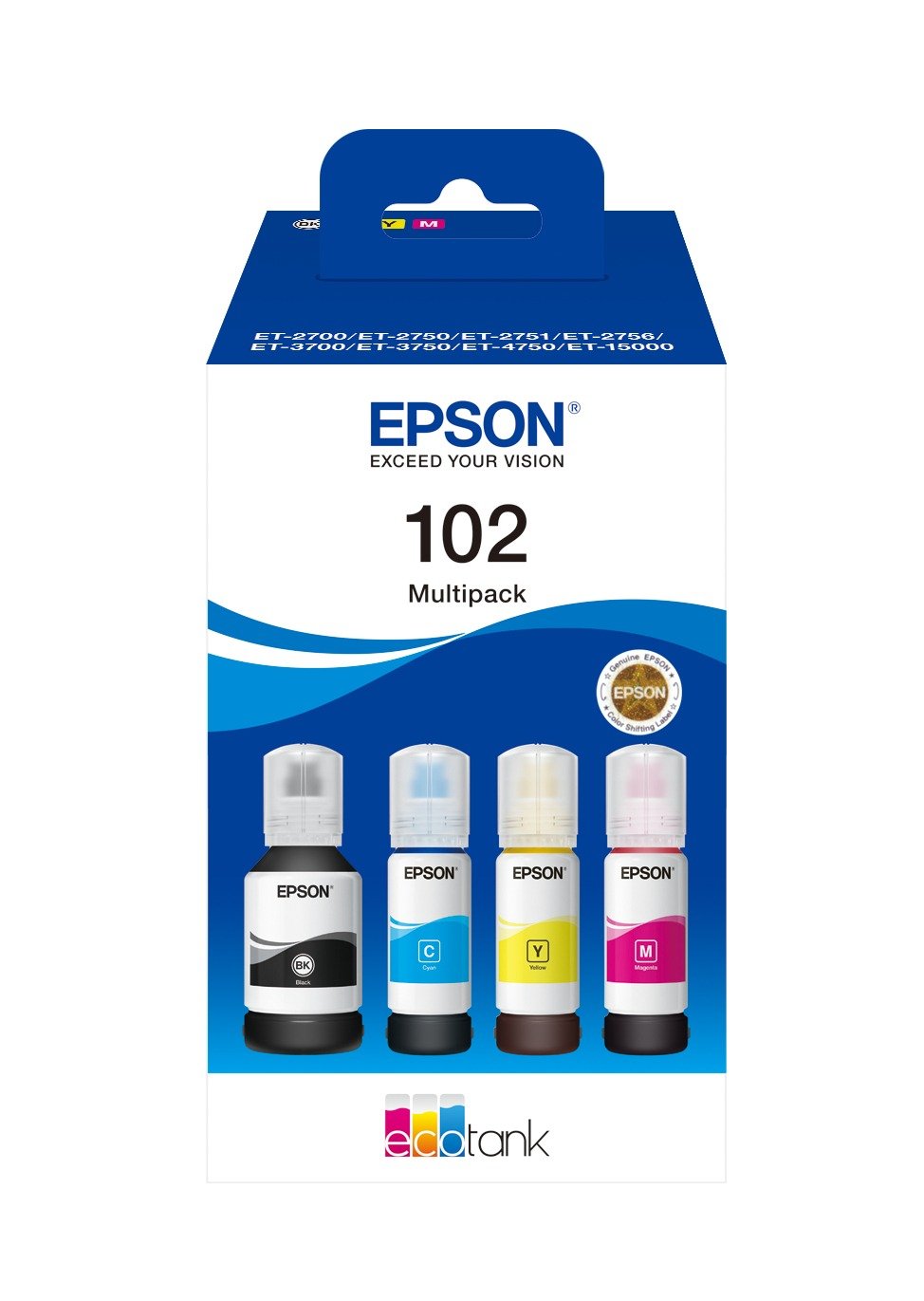 EPSON 102 ECOTANK 4-COLOUR MULTIPACK
