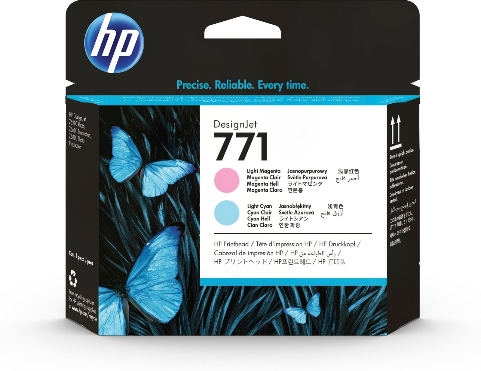 HP 771 Printhead - Cyan - Inkjet - 1 Each
