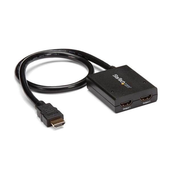 STARTECH.COM 4K HDMI Splitter 1 In 2 Out - 4K 30Hz HDMI 1.4 2 Port Video Splitter Box