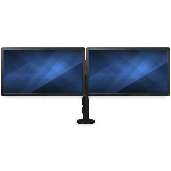 STARTECH.COM Dual Monitor Mount - Supports Monitors 13" to 27" - Adjustable