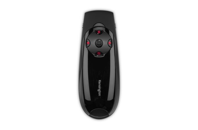 KENSINGTON Presenter Expert Mouse - Radio Frequency - USB - Laser - 4 Button(s) - Black - Wireless