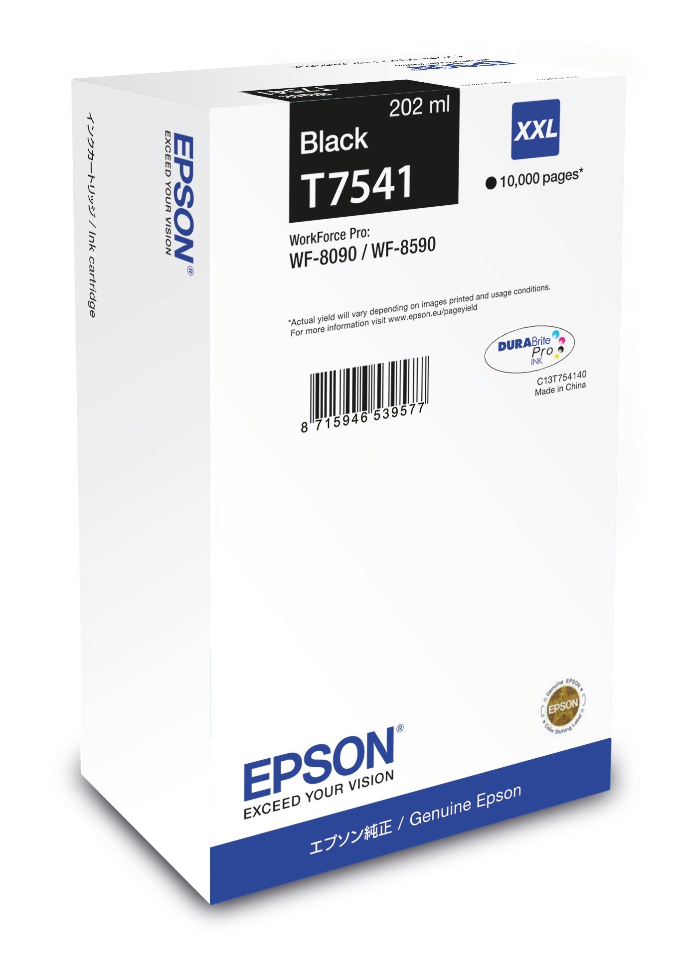 EPSON T7541 - XXL size - black - original - ink cartridge