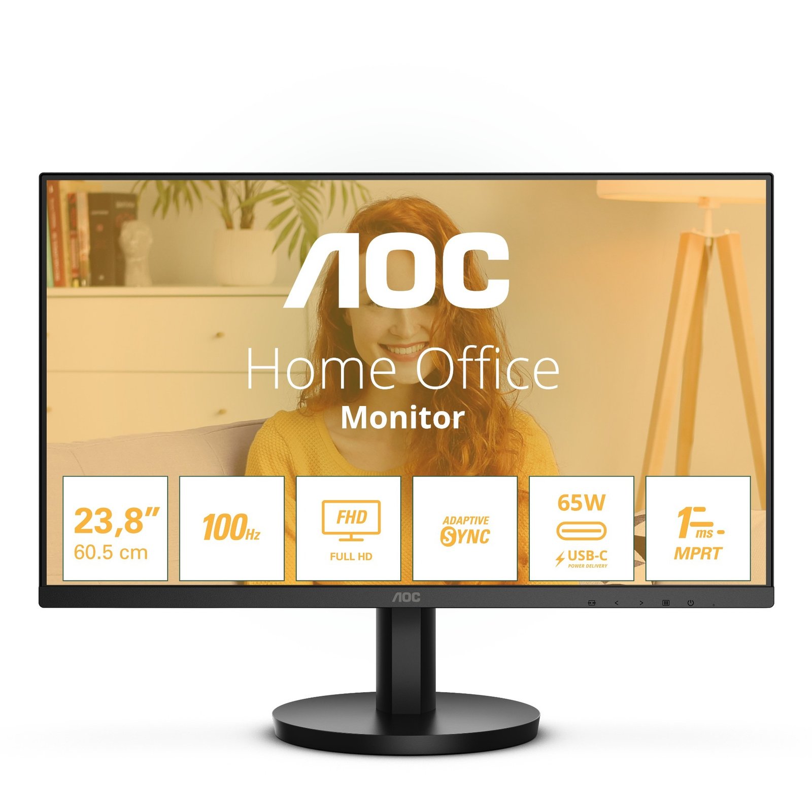 AOC 24B3CA2 24" IPS Monitor Flat Screen 60.5