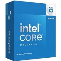 Intel Core i5 14600KF 14 Core Processor 20 Threads, 2.5GHz up to 5.3GHz Turbo Raptor Lake Refresh Socket LGA 1700 20MB Cache, 65W, Maximum Turbo Power 148W, No Graphics, No Cooler