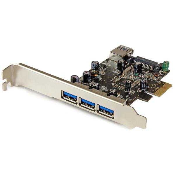 STARTECH.COM 4 Port PCI Express USB 3.0 Card - 3 External and 1 Internal