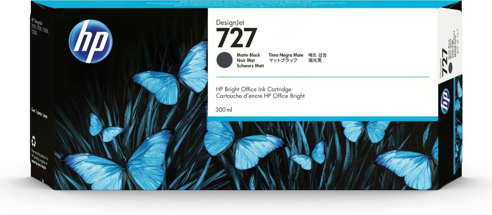 HP 727 - high capacity - matte black - original - DesignJet - ink cartridge