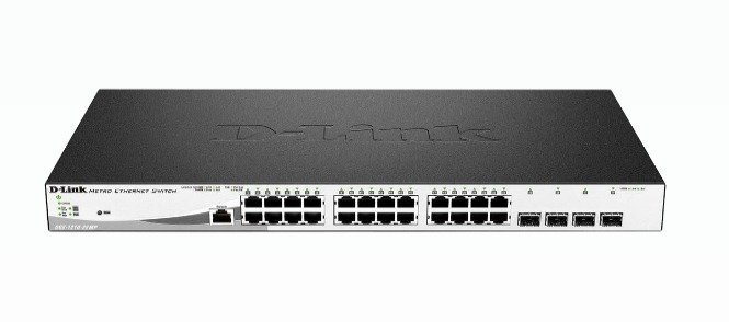 D-LINK DGS-1210-28MP 24 Ports Manageable Ethernet Switch - 24 Network, 4 Expansion Slot - Modular