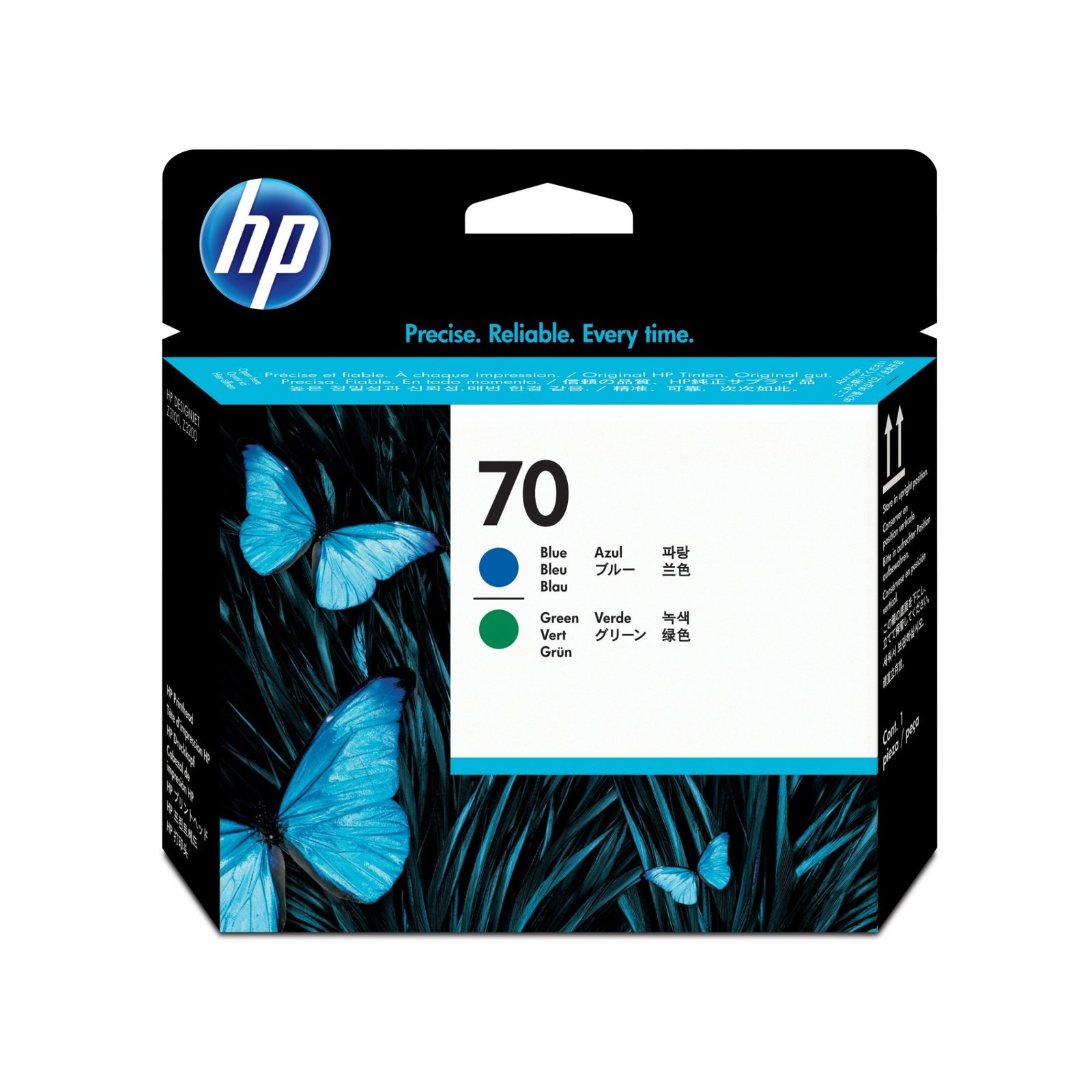 HP 70 Blue and Green Printhead - Inkjet