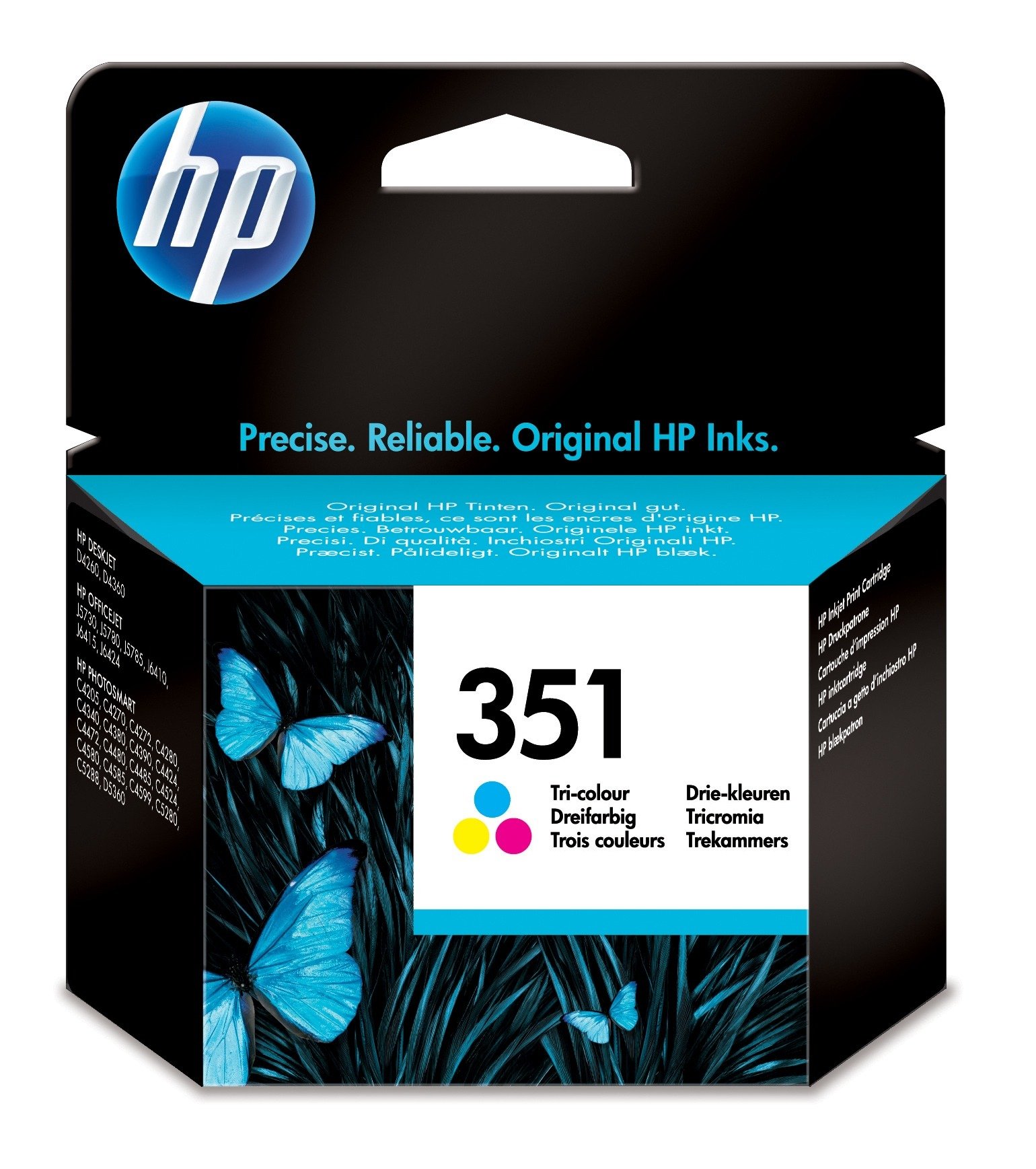 HP 351 - colour (cyan, magenta, yellow) - original - ink cartridge