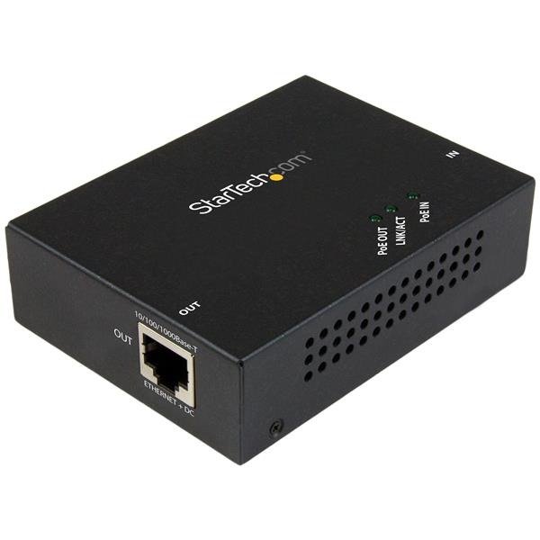 STARTECH.COM 1 Port Gigabit PoE+ Extender 802.3at & 802.3af -100m (330 ft.)