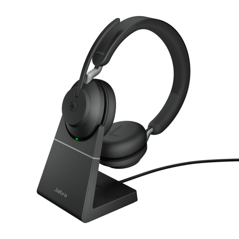 Jabra Evolve2 65 Link 390 USB-A MS Teams Certified Stereo with Desk stand Black
