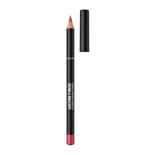 Rimmel Lasting Finish 8HR Lip Liner, Sunset Pink, Highly Pigmented Formula, Long-Wearing Creamy Colour, Precise Application and Seamless Blend, For Big & Plump Lips, Vegan & Cruelty Free, 1.2g
