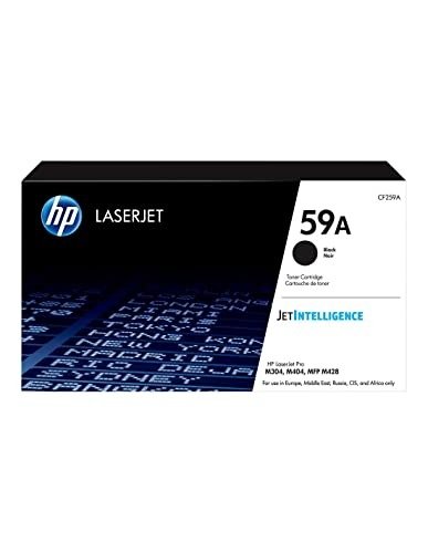 HP CF259A 59A Original LaserJet Toner Cartridge, Black