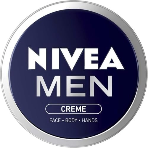 NIVEA MEN - Creme Moisturiser - Face, Hand & Body Cream - Enriched With Aloe Vera & Vitamin E - Cares & Hydrates - Non-Greasy - Absorbs Quickly - All Skin Types - 150 ml