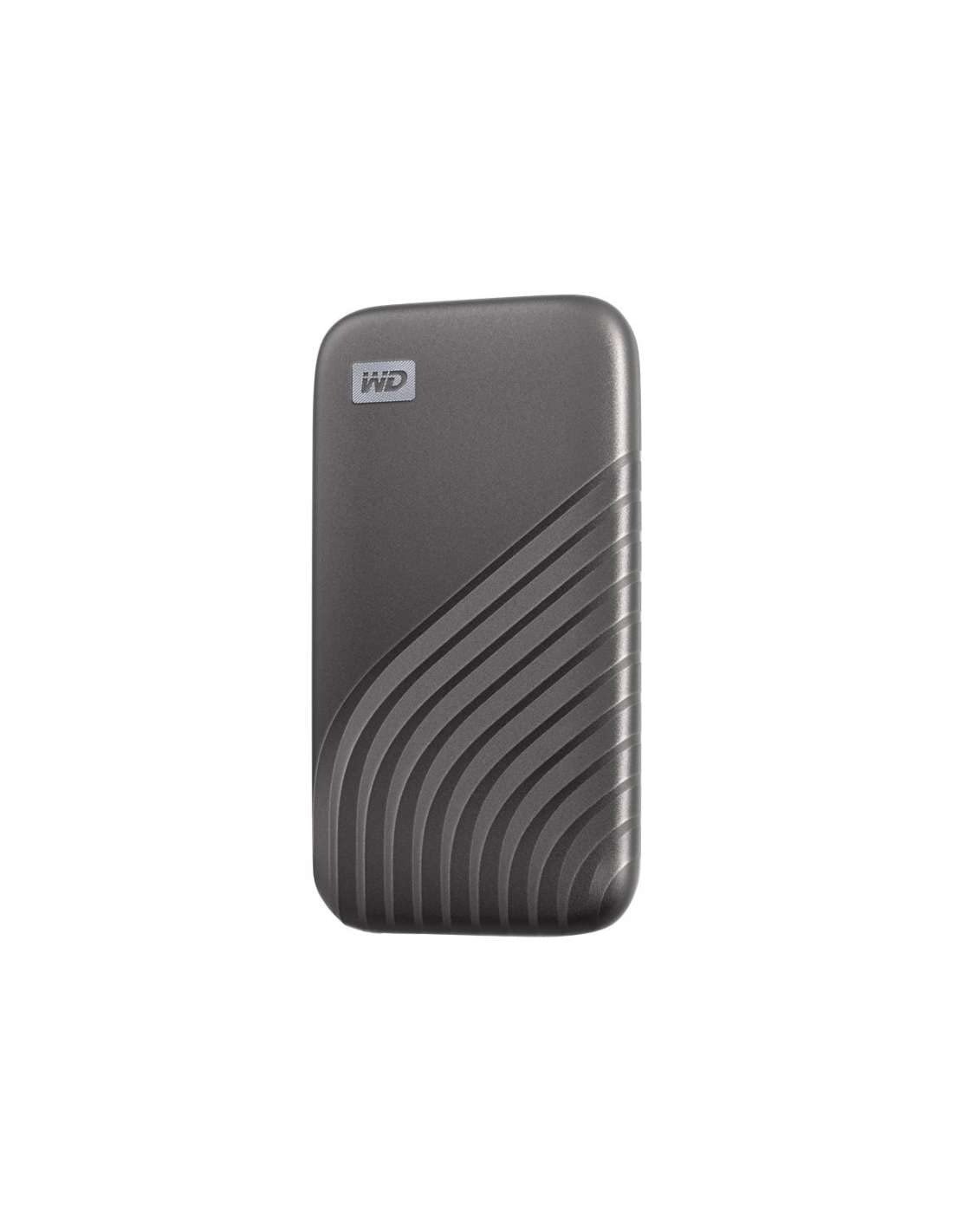 WD 500GB My Passport Portable SSD, External NVMe Solid State Drive, USB-C, up to 1050 MB/s, Works with PC, Xbox and Playstation, 2-meters drop resistance, Space Grey