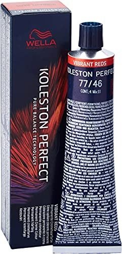 WELLA Koleston Perfect ME+ Vibrant Reds Permanent Hair Colour, Medium Intense Red Violet Blonde, No. 77/46 60 ml 8005610628660