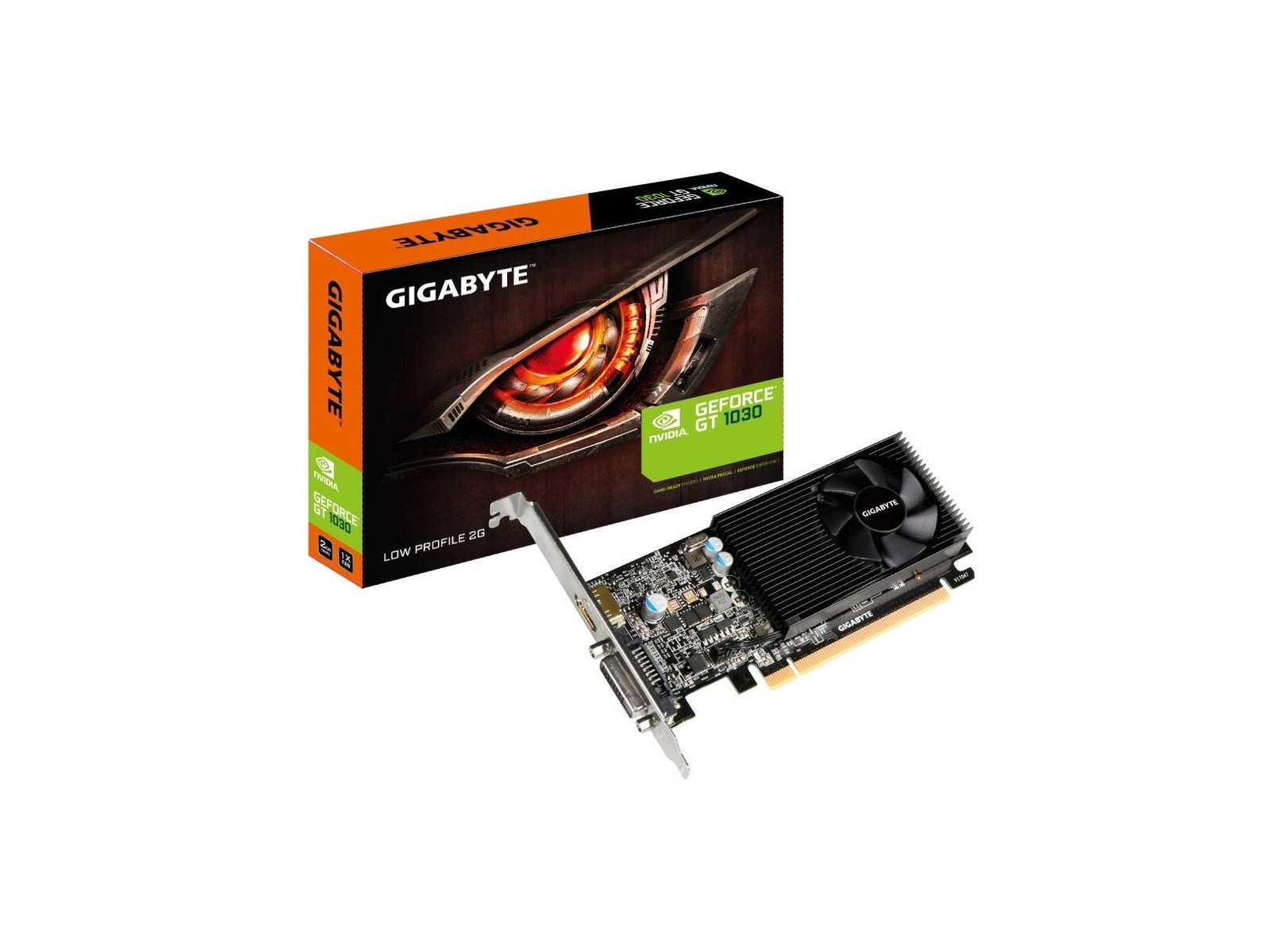Gigabyte GeForce GT 1030 Low Profile D4 2GB Graphics Card GV-N1030D4-2GL