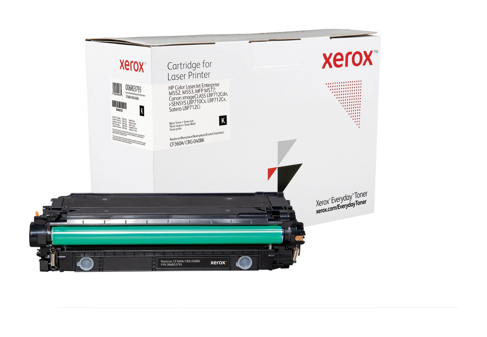 XEROX Everyday Replacement For CF360A/CRG-040BK Laser Toner Black 006R03793