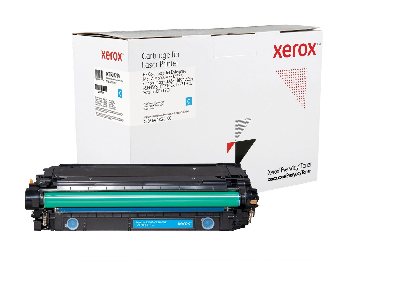 XEROX Everyday Replacement For CF361A/CRG-040C Laser Toner Cyan 006R03794